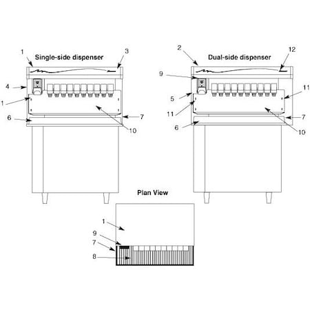 Follett Bracket, Drain Pan Locat Or 00155200